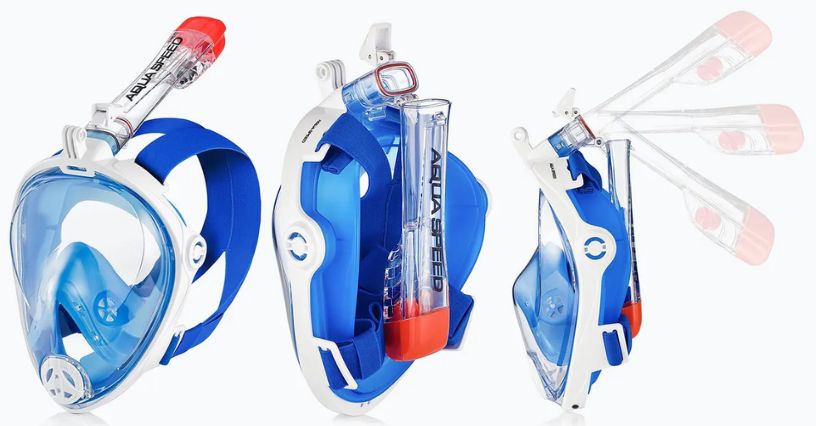 Maska pełnotwarzowa do snorkelingu AQUA-SPEED Spectra 2.0