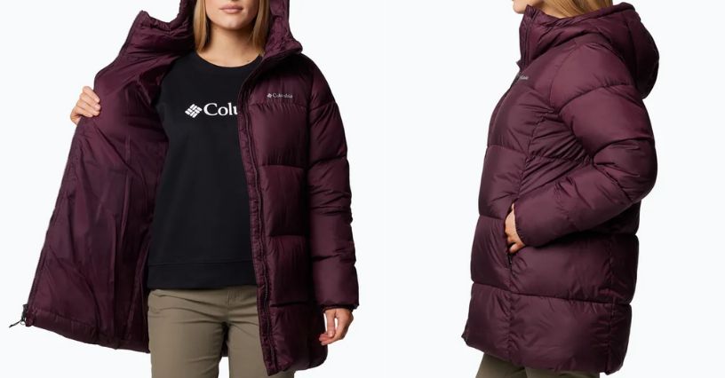 Kurtka puchowa damska Columbia Puffect II Mid Hooded