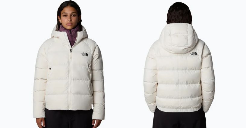 Kobieta w kurtce puchowej damskiej The North Face Hyalite Down Hoodie