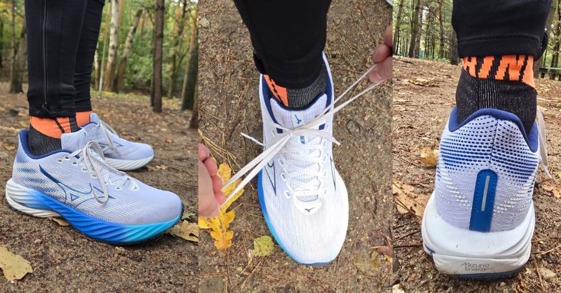 Buty do biegania Mizuno Wave Rider 28 bokiem, frontem i tyłem