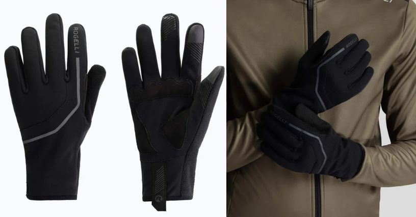 Rękawiczki rowerowe męskie Rogelli Apex Winter Windproof