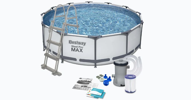 Basen ogrodowy Bestway Steel Pro Max Pool Set 366 x 100 cm z drabinką
