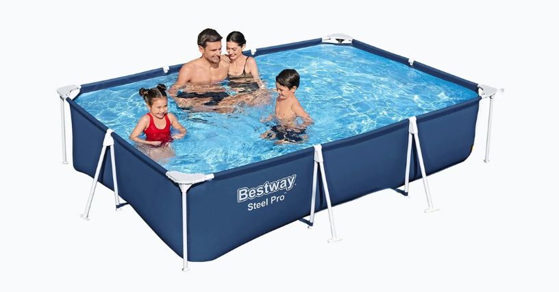 Stelażowy basen prostokątny Bestway Steel Pro Pool 300 cm