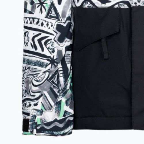 Kurtka snowboardowa dziecięca Quiksilver Mission Printed Block black quik archives original