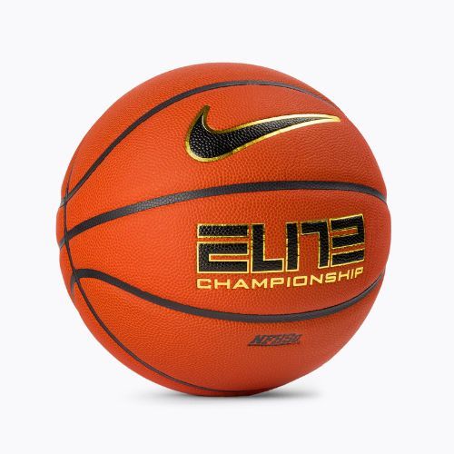 Piłka do koszykówki Nike Elite Championship 8P 2.0 Deflated amber/black/metallic gold rozmiar 7