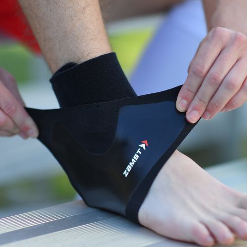 Stabilizator stawu skokowego lewego Zamst Filmista Ankle Left czarny