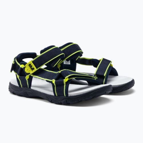 Sandały dziecięce Jack Wolfskin Seven Seas 3 blue/lime