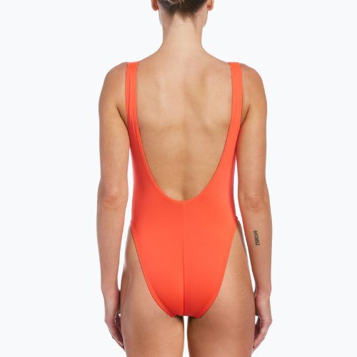 Strój pływacki jednoczęściowy damski Nike Sneakerkini U-Back bright crimson