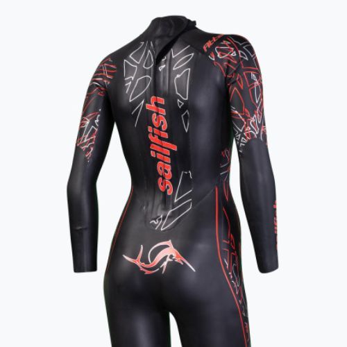 Pianka triathlonowa damska sailfish Attack 7 4,5 mm black/red