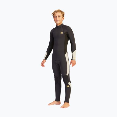 Pianka do pływania dziecięca Billabong 4/3 mm Absolute Back Zip black rock