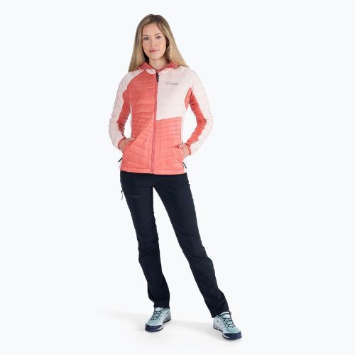 Kurtka damska Columbia Platinum Peak Hooded dark coral/peach blossom
