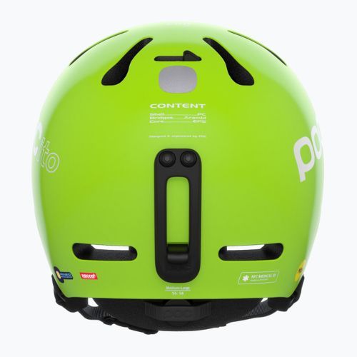 Kask narciarski dziecięcy POC Pocito Fornix MIPS Jr fluorescent yellow/green