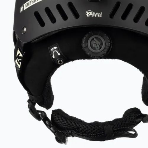 Kask narciarski z systemem audio K2 Emphasis black