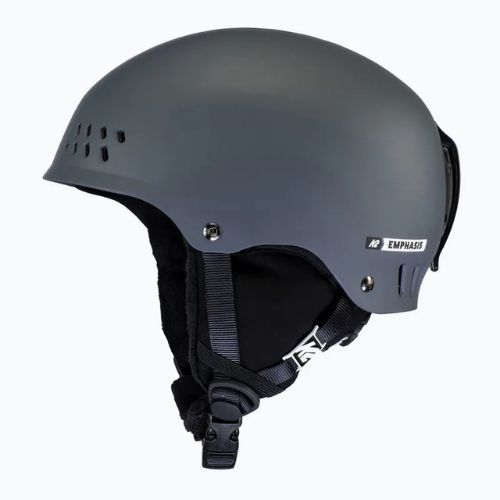 Kask narciarski z systemem audio K2 Emphasis matte pearl charcoal