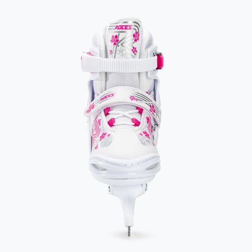 Łyżwy dziecięce Roces Jokey Ice 3.0 Girl white/pink