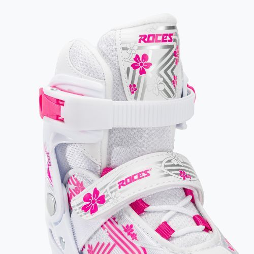 Łyżwy dziecięce Roces Jokey Ice 3.0 Girl white/pink