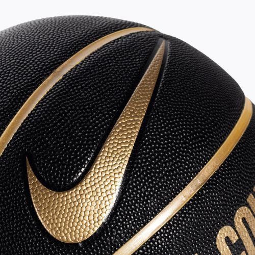 Piłka do koszykówki Nike Everyday All Court 8P Deflated black/metallic gold rozmiar 7