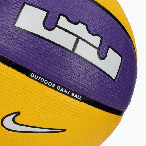 Piłka do koszykówki Nike Playground 8P 2.0 L James purple/amarillo/ black/white rozmiar 7
