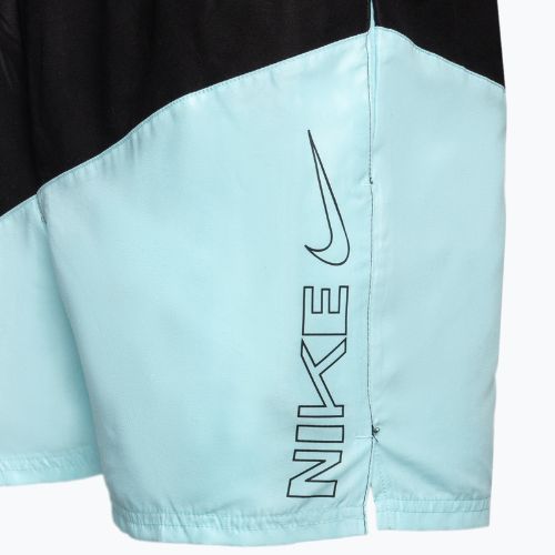 Szorty kąpielowe męskie Nike Block Swoosh 5" Volley copa