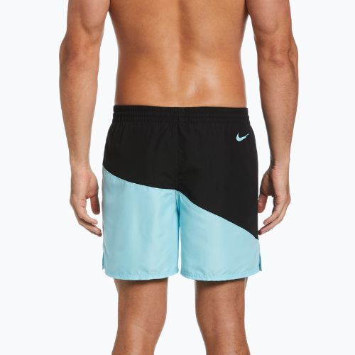 Szorty kąpielowe męskie Nike Block Swoosh 5" Volley copa