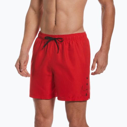 Szorty kąpielowe męskie Nike Swoosh Break 5" Volley university red