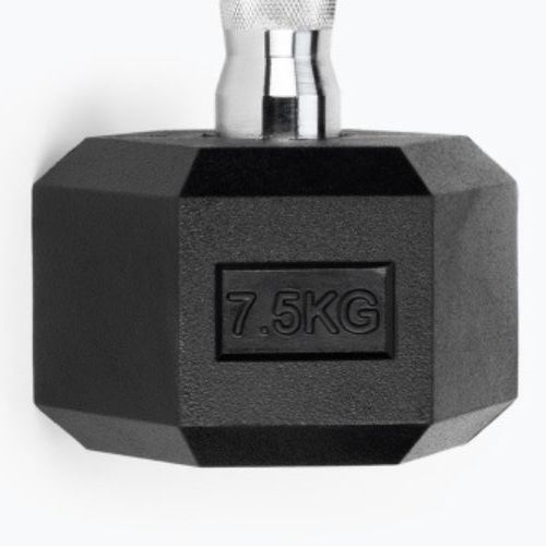Hantel ogumowany XTREXO Hex 7.5 kg