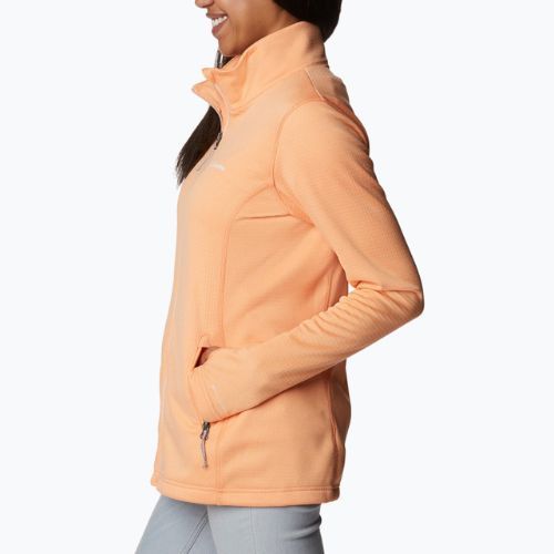 Bluza trekkingowa damska Columbia Park View Grid Fleece peach heather