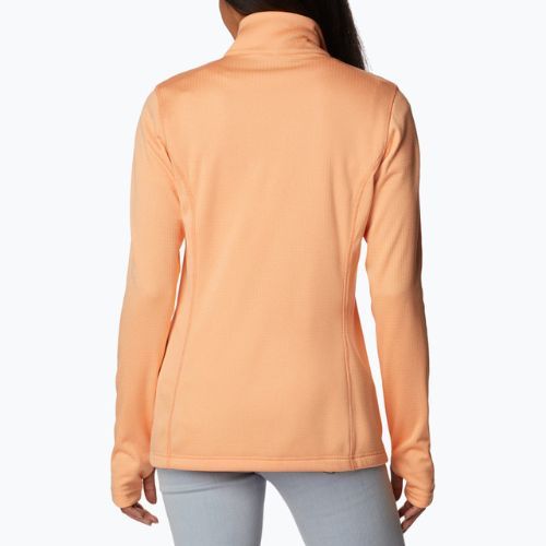 Bluza trekkingowa damska Columbia Park View Grid Fleece peach heather