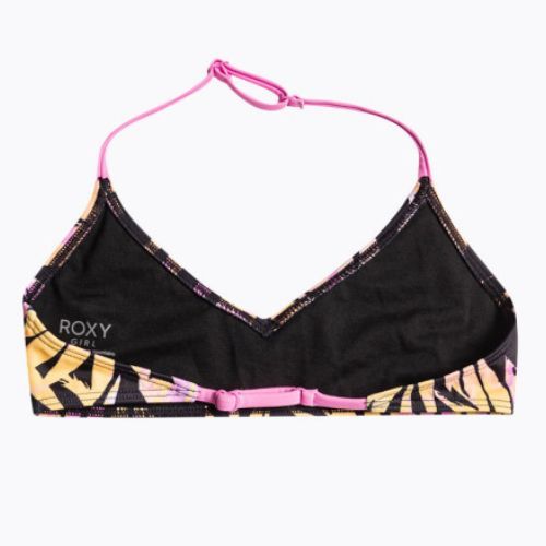 Strój kąpielowy dwuczęściowy dziecięcy ROXY Active Joy Basic Triangle Set anthracite zebra jungle girl