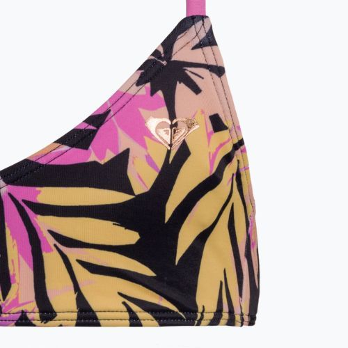 Strój kąpielowy dwuczęściowy dziecięcy ROXY Active Joy Basic Triangle Set anthracite zebra jungle girl