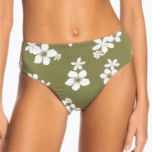 Dół od stroju kąpielowego ROXY Retro Revo Bikini Hl Midwaist loden green surfrider spirit s