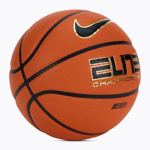 Piłka do koszykówki Nike Elite Championship 8P 2.0 Deflated amber/black/metallic gold rozmiar 6