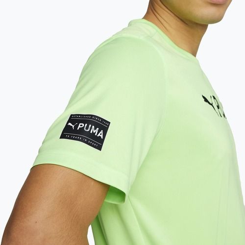 Koszulka męska PUMA Fit Logo Cf Graphic fizzy lime