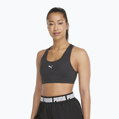 Biustonosz treningowy PUMA Mid Impact 4Keeps Graphic PM puma black/white small cat