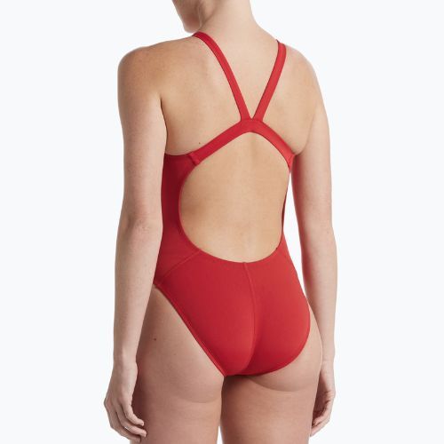 Strój pływacki jednoczęściowy damski Nike Hydrastrong Solid Fastback university red