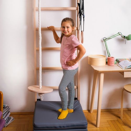 Drabinka gimnastyczna BenchK brązowa BK-111+A204
