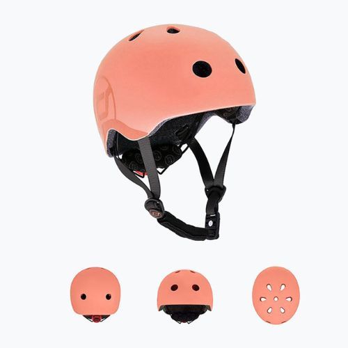 Kask dziecięcy Scoot & Ride S-M peach