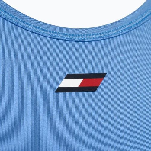 Biustonosz treningowy Tommy Hilfiger Essentials Mid Int Racer Back blue