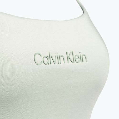 Biustonosz treningowy Calvin Klein Low Support seaspray green