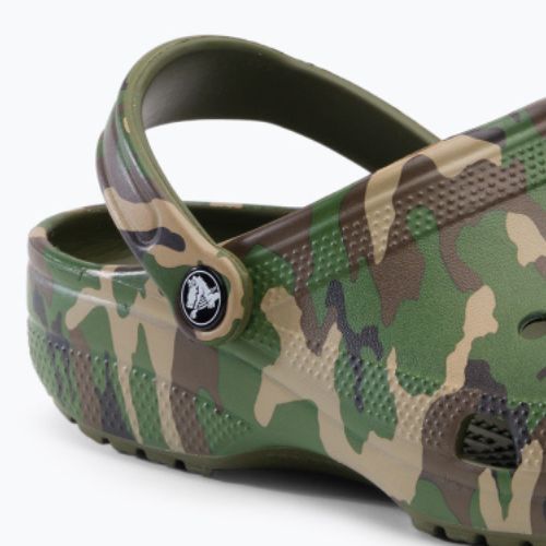 Klapki Crocs Classic Printed Camo Clog army green/multi