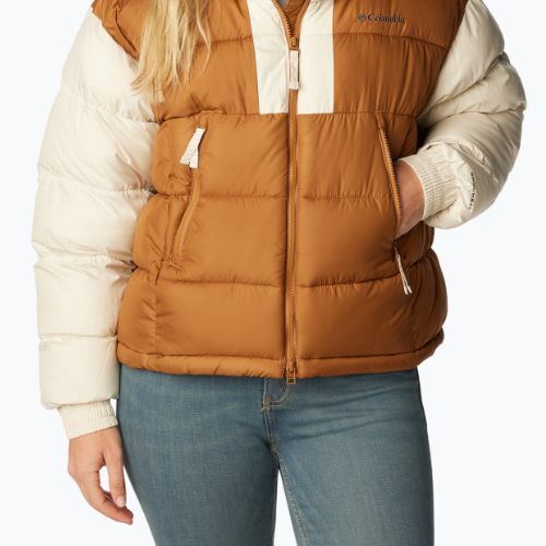 Kurtka damska Columbia Pike Lake II Cropped camel brown/chalk
