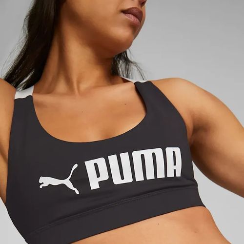 Biustonosz treningowy PUMA Mid Impact Fit puma black