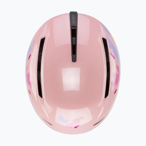 Kask narciarski dziecięcy UVEX Viti Jr pink puzzle