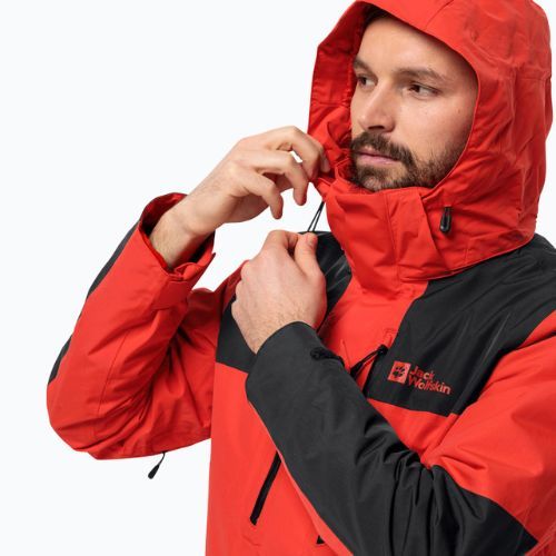 Kurtka 3w1 męska Jack Wolfskin Jasper 3in1 strong red