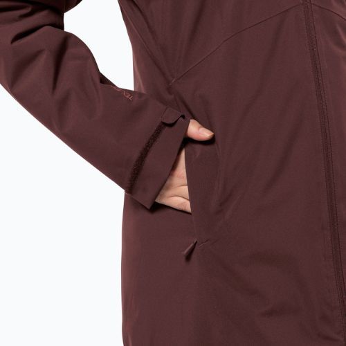 Kurtka ocieplana damska Jack Wolfskin Heidelstein Ins dark maroon