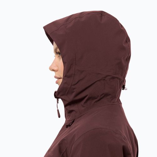 Kurtka ocieplana damska Jack Wolfskin Heidelstein Ins dark maroon