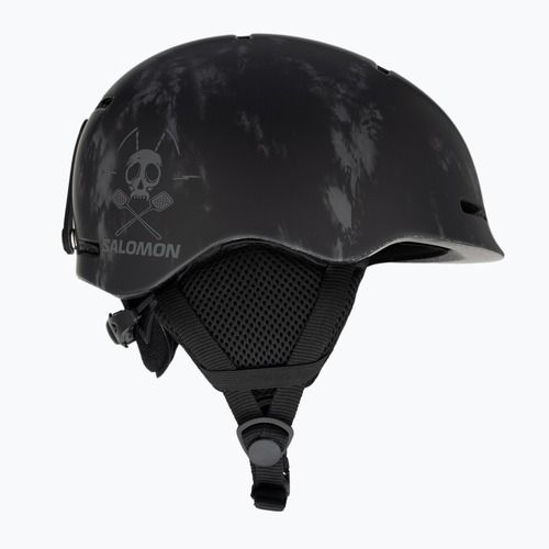 Kask narciarski dziecięcy Salomon Player Combo + Gogle XV Jr black tie&dye/black silver