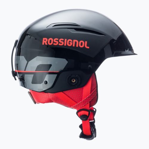 Kask narciarski Rossignol Hero Slalom Impacts + Chinguard black