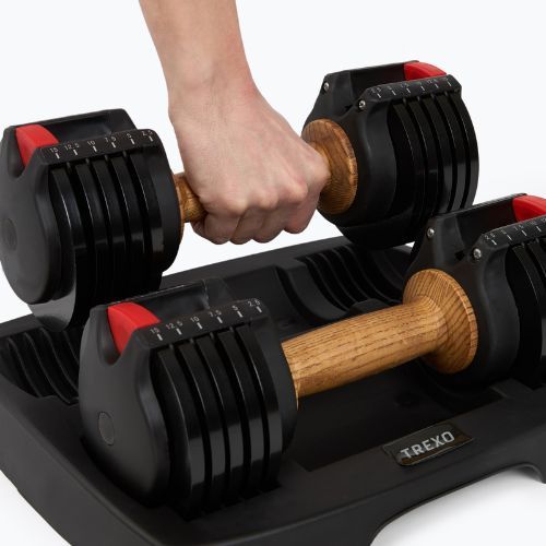 Zestaw hantli regulowanych XTREXO ADS15 2 x 6,8 kg czarny