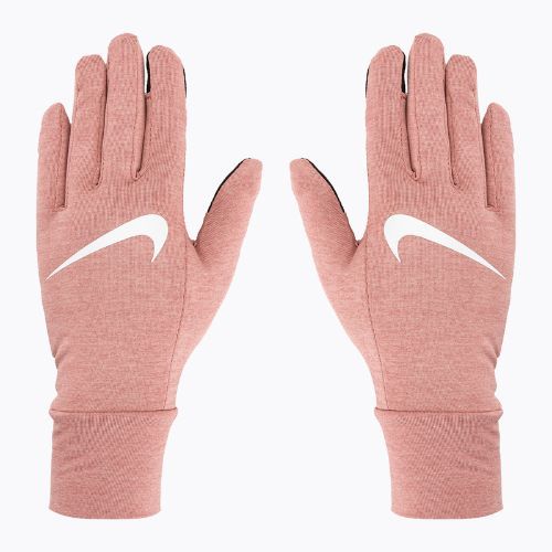 Rękawiczki do biegania damskie Nike Fleece RG red stardust/red stardust/silver